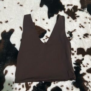 H&M Dark Brown Crop Top